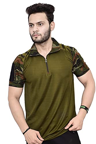 Image of Onekbhalo Men's Uri T-Shirt Army Military T-Shirt