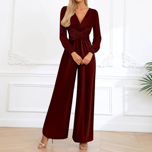 Mono de mujer con cuello en V profundo elegante para la oficina y eventos 4