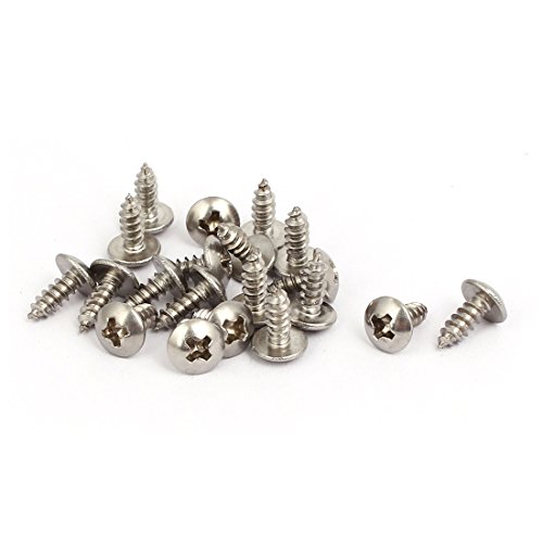 Tornillo autorroscante M3x8 mm acero inoxidable 316 20 piezas miniatura 1