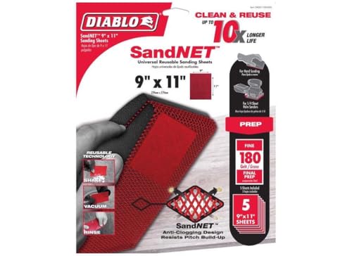 Freud Diablo 9x11 SandNet 5PK 180G
