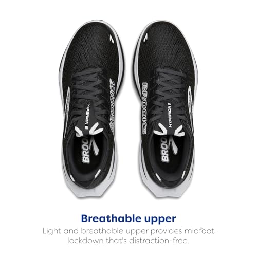Brooks Women’s Hyperion 3 Neutral Running Shoe - Black/Grey/White - 10.5 Medium - image 4