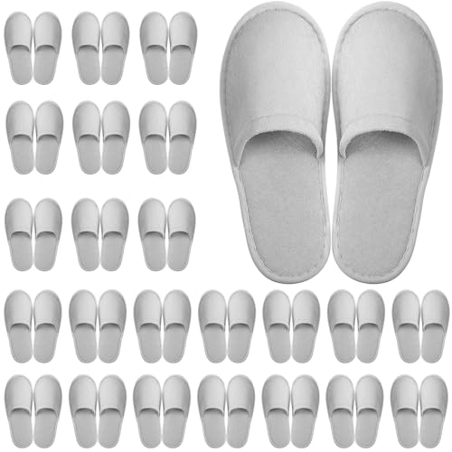Pantoufles jetables en coton pour le spa et la maison emballées individuellement