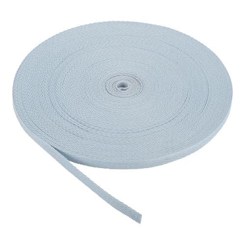 Ruban en coton sergé gris bleu de 6mm pour couture et finition de biais
