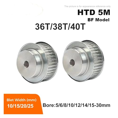 Poulie synchrone HTD 5M 40 dents alésage 22mm usinage de précision - 2