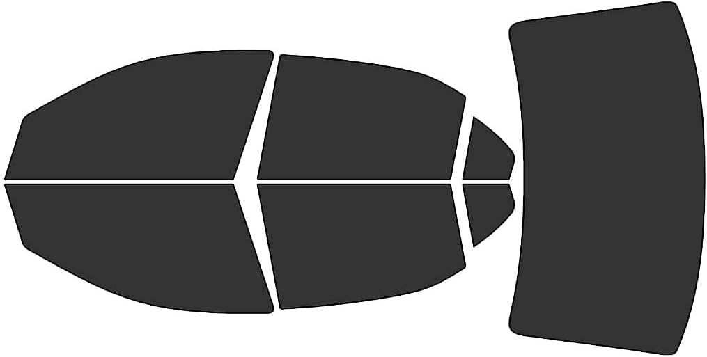 Rvinyl Window Tint Kit Compatible with Ford Fusion 2006-2012 - Black 20% - Single Ply No Bubble Film - Do it Yourself Vehicle Complete Precut Kit