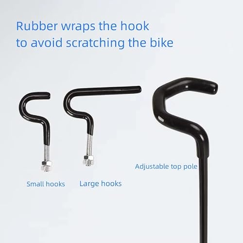 HOUPOPU Bike Stand Floor Stand Bicycle Type Parking Rack Vertical Bracket for Bicycles, 3-in-1 Parking Maintenance and Storage Function, are Suitable for All Kinds of Mountain Bikes and Road Bikes