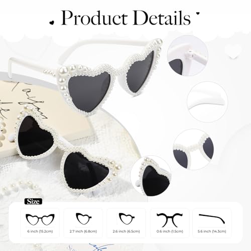 YOGFIT Heart Sunglasses for Women Fashion Classic Love Eye Protection Sunglasses Vintage Cute Heart Sunglasses3