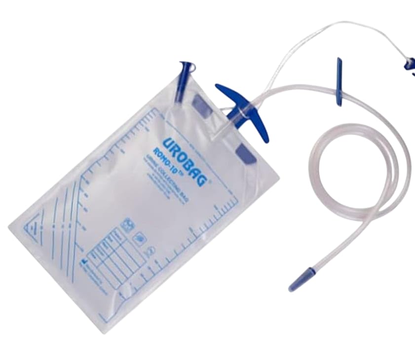 Urine Collection Disposable Bag, Single-Use Urine Collection Bag for Children & Adult Leak-Resistant Design, (2000 ml x Pack of 5, White)-image-49