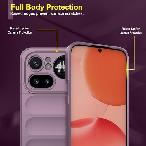 Image of Zapcase Back Case Cover for Nothing Phone (4a) Pro | Compatible for Nothing Phone (4a) Pro Back Cover | Liquid Silicon Magic Case with Camera Protection | Lavender