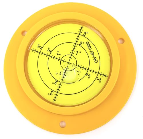Bullseye Niveau à bulle rond de précision 90 mm avec trous de montage pour camping-car