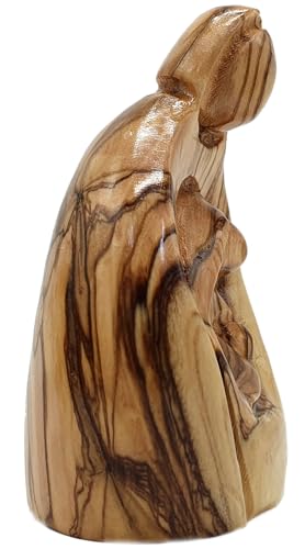 Sculpture Sainte Famille en bois Zuluf de 7,9 cm pour deco - 7