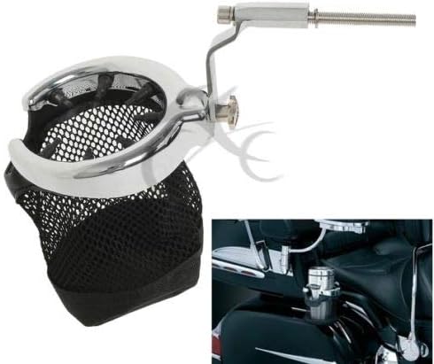 Miniatura 2 de TCT-MOTORPARTS Soporte cromado para taza de bebidas para pasajero trasero para Honda GL1800 GL 1800 Trike 2001-2017 F6B 2013-2017
