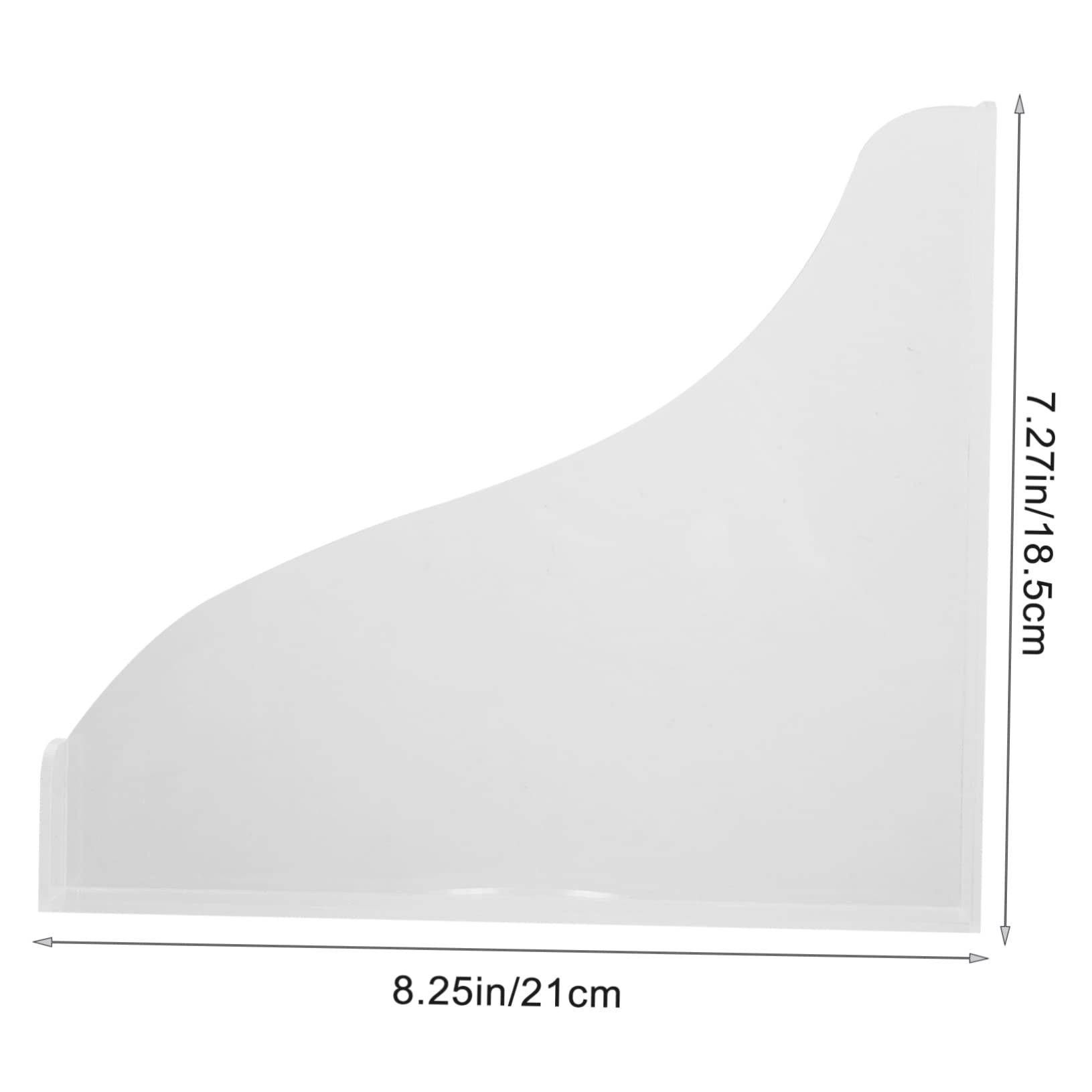 SOLUSTRE 1set Transparent Acrylic Shower Bathtub Splash Guard Bathroom Barrier Adhesive Tapes Prevents Water from Splashing Floors Easy to Install