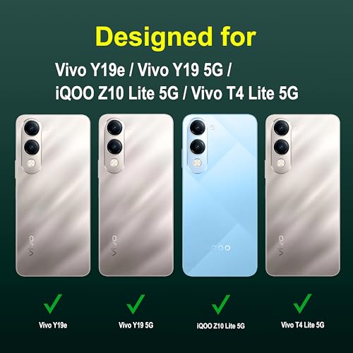Image of amazon basics Back Case Cover for Vivo Y19e | Compatible for Vivo Y19e Back Cover | Liquid Silicon Magic Case with Camera Protection | Dark Green