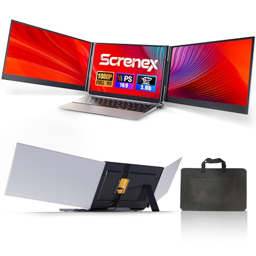 Image of Laptop Screen Extender 15.6 inch Ultra-Thin, 1080P FHD IPS Dual /Triple Portable Monitor for Laptop, USB-C /HDMI Plug&Play, Fits 17.3 inch Max Laptops,Travel Screens for Windows /Mac /Chrome /Android /Switch