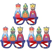 Bighan Reyes Magos Gafas de fiesta divertidas Marcos de gafas