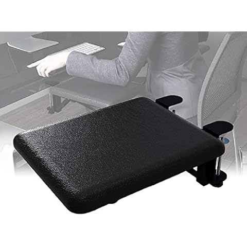 AqGwfcH Ergonomic Desk Extender, Leather Elbow Armrest Pad Ergonomic Cover