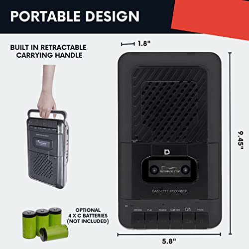 image for Deluxe Products Portable Cassette Player Tape Recorder. Record to Cass