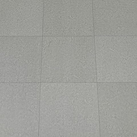 NUFLR Self Adhesive Floor Tile Vinyl Flooring Peel and Stick Floor Stick Grey Waterproof for Kitchen Bathroom 30X30cm 10 Piece Non-Slip Cover