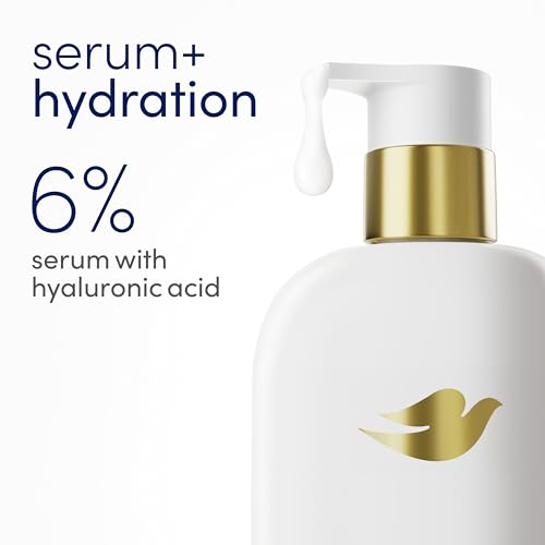 Dove Serum+ Hydration Body Wash with Hyaluronic Acid, 30 fl oz | For acne-prone skin, Helps illuminate and refine skin, With 6% hydrating serum - image 4