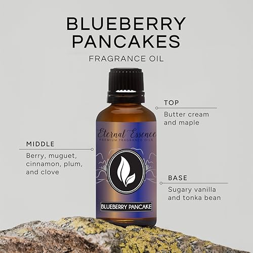 Image of Eternal Essence Oils Blueberry Pancakes 30ml Premium Fragrance Oil - for Candle, Soap Making, Aromatherapy, Diffusers, Home Care, & Humidifiers