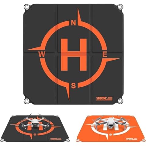 STARTRC Drone Landing Pad Pro, Universal Waterproof Portable Fast-Foldable Helipad for DJI Neo/Mini 4 Pro/Mini 4K/Holy Stone/RC Quadcopters (22-inch/55cm) Cover