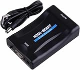 BUBUCAM HDMI to Scart Converter Universal AV Scaler Converter Adapter 720p/1080p HD TV HDCP