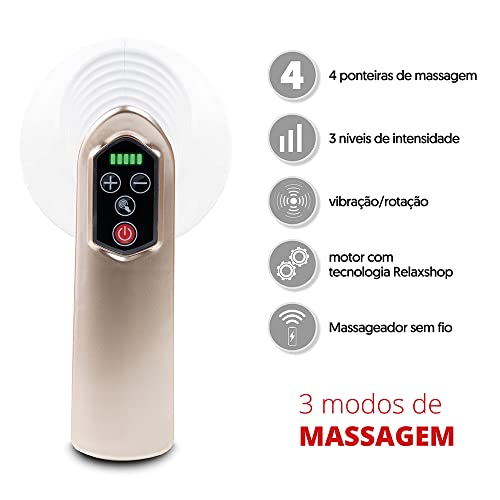 Massageador Profissional Orbital Sem Fio Action Plus Relaxshop
