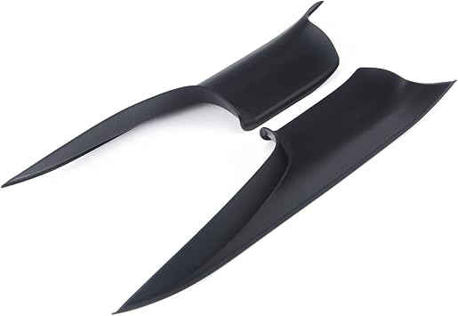ZEKICE Car Door Steering Wheel Cover Front Left Right Inner Door Panel Handle Trim For BMW F01 F02 7 Series 51419115501 51429151211 Color Black
