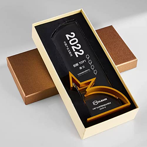 Prêmio/Troféu Personalizado, Troféu Cristal ou Troféu Vencedores, Stand Clear Glass e Metal Gravado