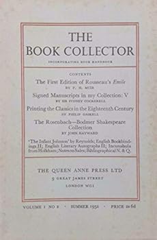 Unknown Binding The Book Collector, Volume 1, Number 2 (Summer 1952) Book