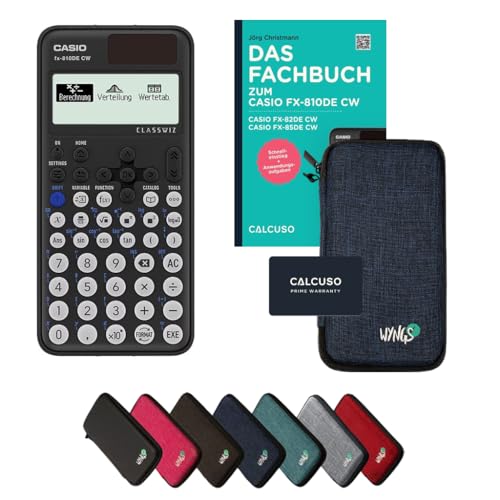 CALCUSO Standard Set Blue with Calculator Casio FX-810DE CW ClassWiz (German)