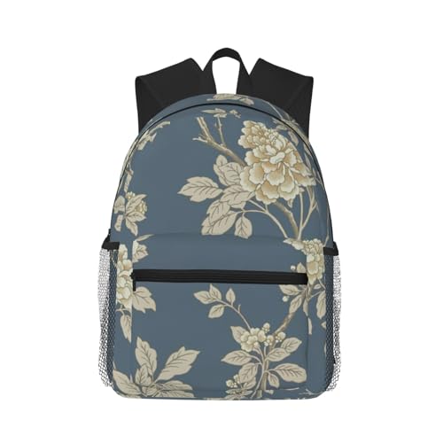 Sac à dos de randonnée imprimé fleurs pour le travail en plein air
