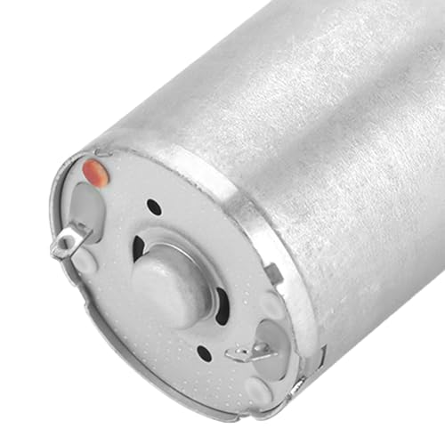 DC Getriebemotor, 25mm DC 25GA-370 Metall Getriebemotor mit Niedriger Drehzahl Bürsten-Gleichstrommotor für Elektronische Schlösser Roboter Vorhang Tür Mikromischer Überwachungsgeräte (12V 200RPM)
