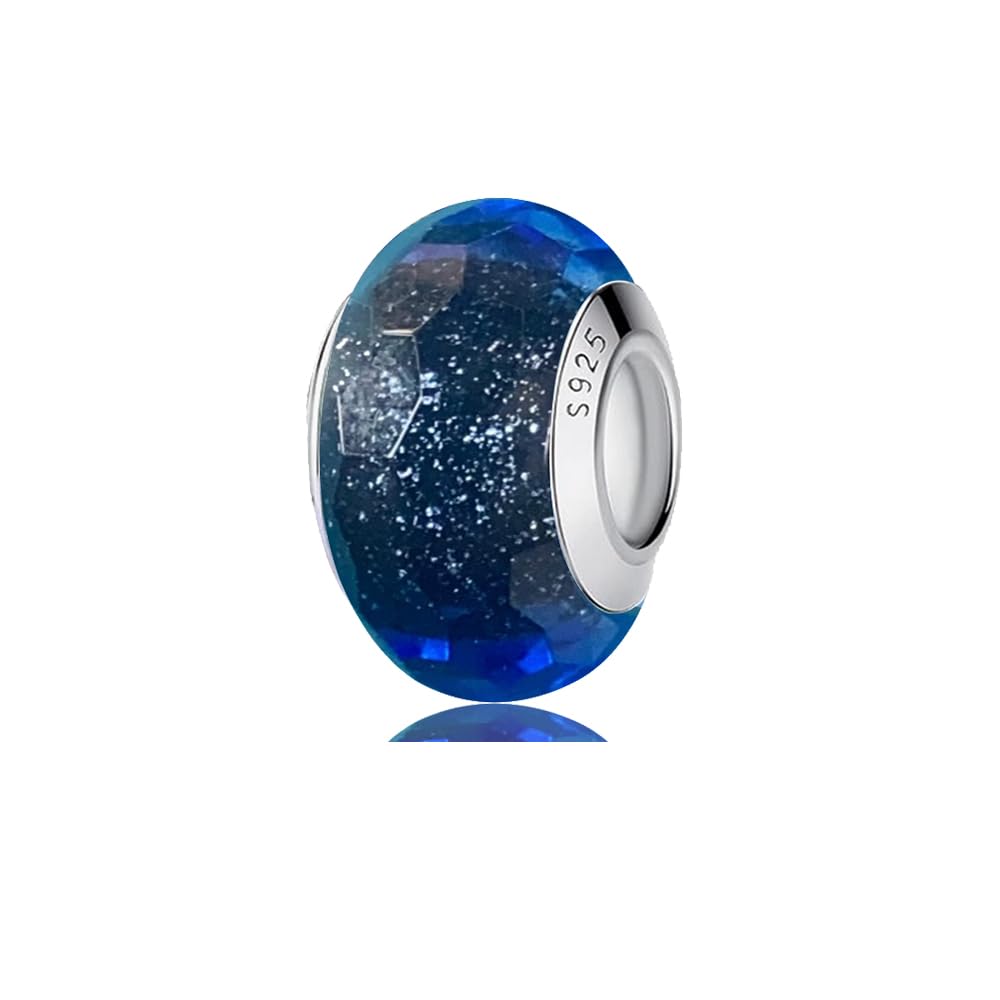 Murano Glass Charms for Pandora Bracelets Authentic 925 Sterling Silver Charms for Bracelets Glass Charms Fit Pandora Style Bracelet for Women-image-29