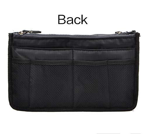 Vercord Updated Purse Handbag Organizer Insert Liner Bag In Bag 13 Pockets Black Large #TOP4