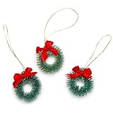 Darice 3-Piece Sisal Wreath with Frost, 1-Inch (16470)