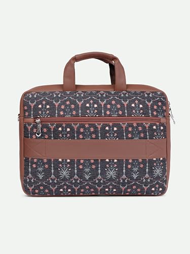 Image of ZOUK Arin Laptop Bag | Slim & Stylish Laptop Bag for Women Office Use | Fits 15.6+ Inch Laptop | Padded Compartment Fits up to 17 Inch Laptop | Water-Resistant | Lightweight
