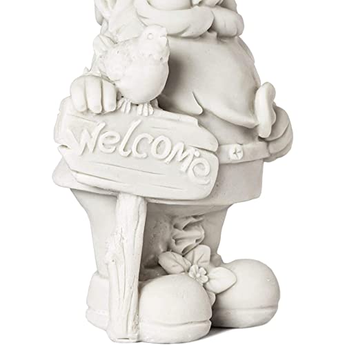 Bright Creations 2-Pack Mini Paint Your Own Garden Gnome Statues, Blank Ceramics To Paint, Unpainted Diy Arts And Crafts Ceramic Figurines For Kids And Adults, Funny Lawn Decor (5 Inches) #TOP3