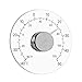 GuDoQi Außenthermometer Fensterscheibe, Aussenthermometer Fahrenheit/Celsius Grad, Batterieloses, Transparentes Zifferblatt, Wetter Thermometer, Genaue Messwerte für Zuhause, Büro, Terrasse