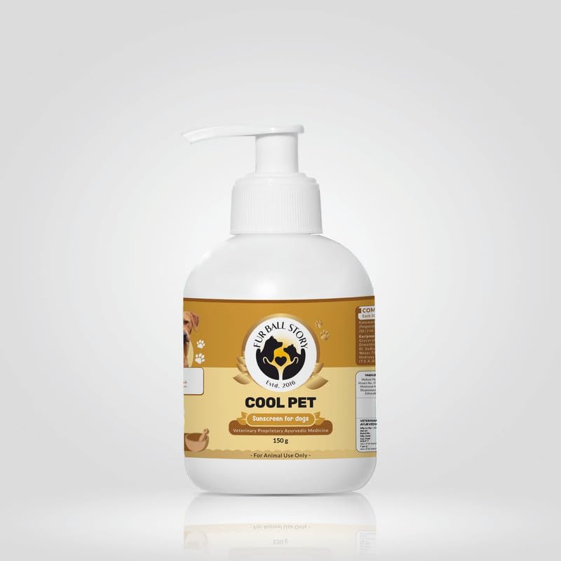Fur Ball Story Cool Pet: Protects Skin from Sun & UV Damage | Soothes Burn Wound, Insect Bite, Inflammation, Itchy & Irritant Skin | Moisturizing Sunscreen for Dogs | 150 gm (B0CPBZQW98) Amazon Price History, Amazon Price Tracker