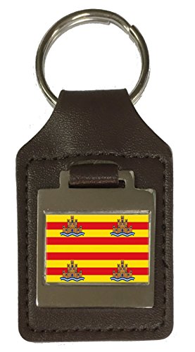 Porte-clés en cuir Espagne Ibiza idéal pour vos clés de vacances