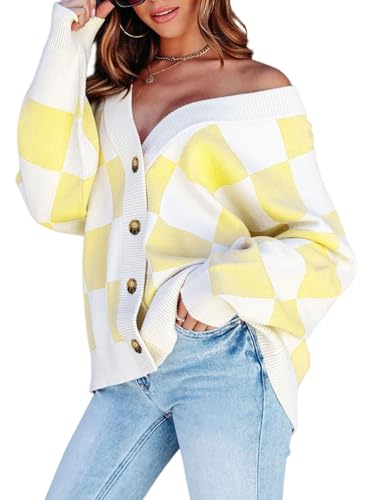 Dokotoo Winter Clothing for Women Chunky Cardigan Sweaters Womens Button