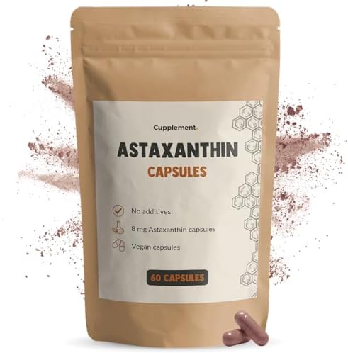 Astaxanthin 60 Capsules 8 mg par capsule 5% Extrait Bio - Pas de ...