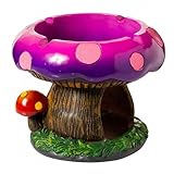 Design détaillé Magical Champignon 15,2 cm de large Boîte de rangement et cendrier