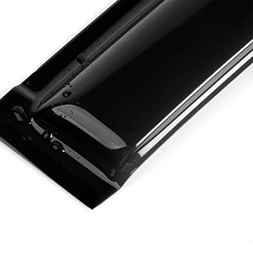 Deebior 4Pcs Tape On Outside Mount Style Sun Rain Guard Wind Deflector Window Visors Compatible With Toyota 2002-2006 Camry 94236 #TOP2