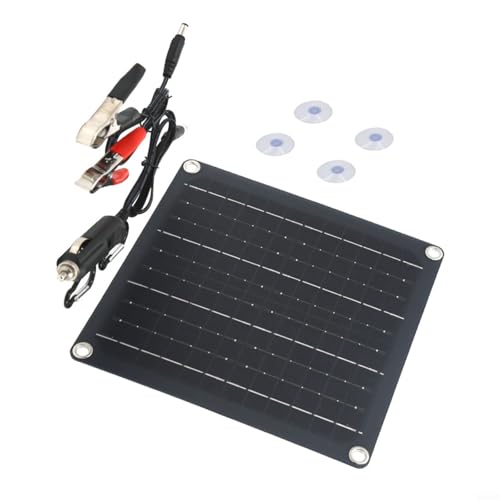 Fauhapyway el panel solar monocristalino del silicio 50W, cargador fotovoltaico portátil 12V para acampar