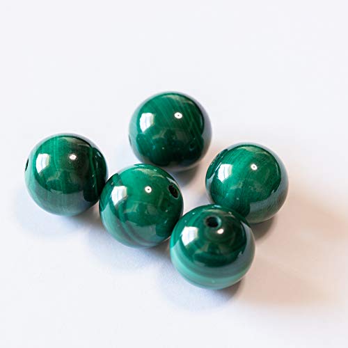 Amazon.co.jp: パールクリエイト マラカイト 孔雀石 10mm5粒 両