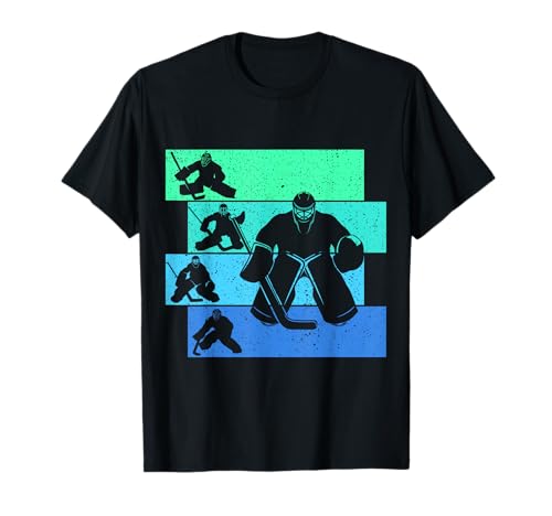 Eishockey Torwart Jungen Kinder Männer Eishockey T-Shirt