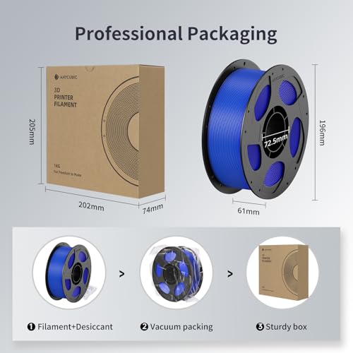image for ANYCUBIC 3D Printer Filament PLA Bundle, PLA Filament 1.75mm Dimension